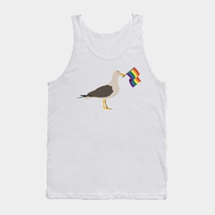 Seagull Holding Classic Pride Flag Tank Top